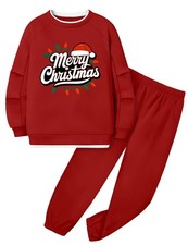KANGKANG Boys Christmas Outfit, Clothes Size 6 6-7 Years, Red