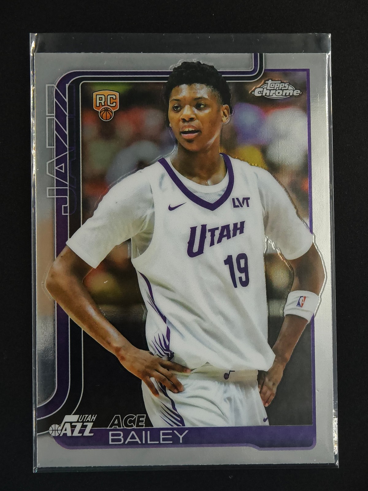Ace Bailey RC 2025-26 Topps Chrome Basketball Rookie Base #255 Jazz [3hk