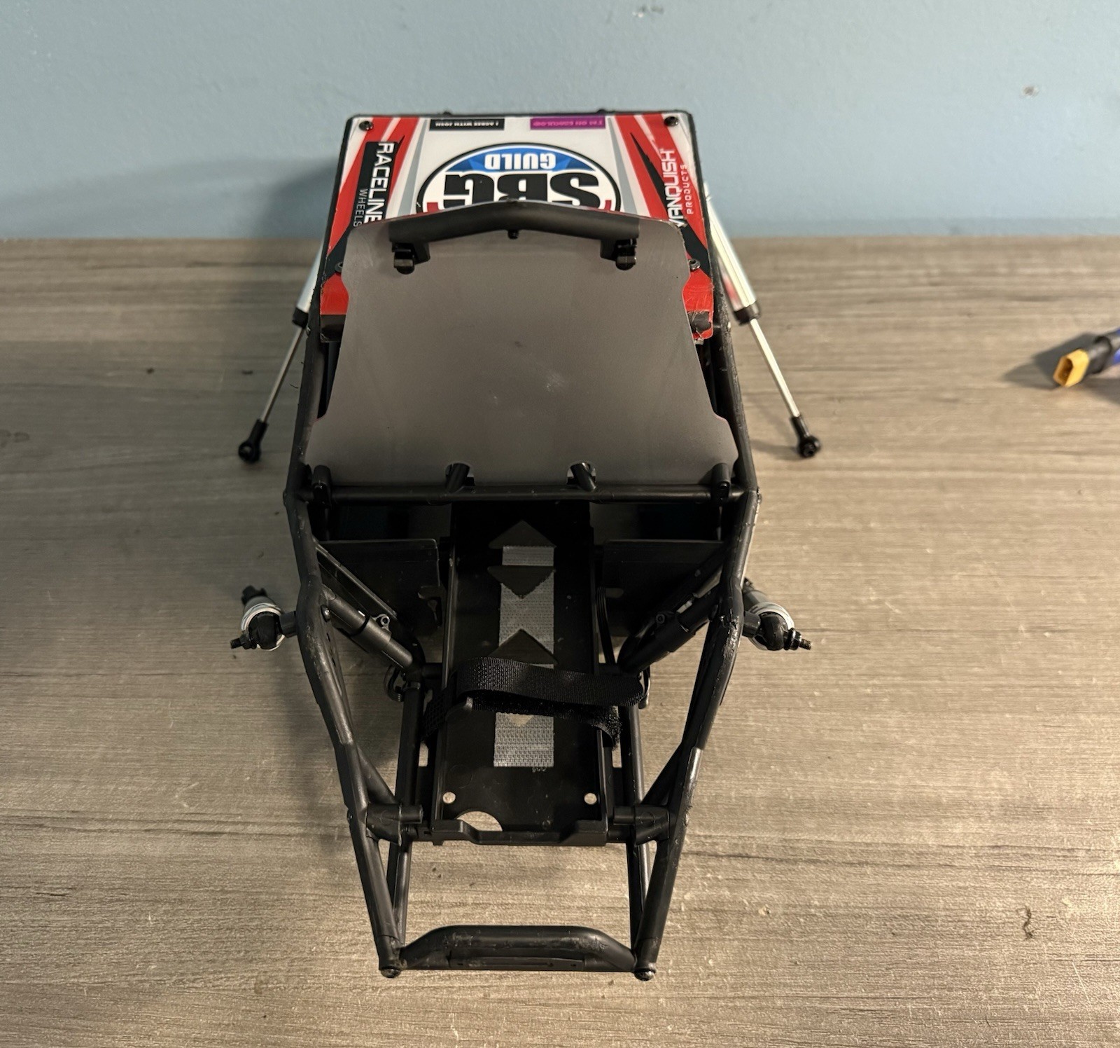 Lightly Used Axial Gilamon AXP8 Cage Red Body Complete With Lights & Shocks