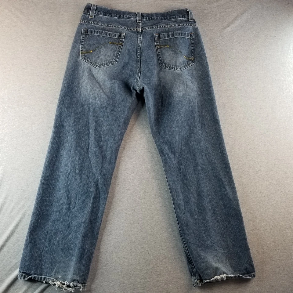 Pantalones de mezclilla DKNY para hombre talla 34x30 años 2000 de colección tiro bajo rendimiento 100 % algodón Normcore Foto 4 de 4