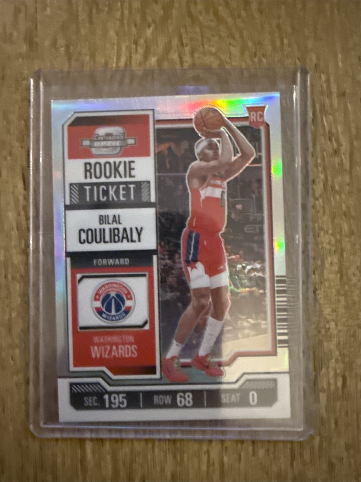 2023-24 Panini Contenders Optic - Rookies Bilal Coulibaly #15 Silver Prizm (RC)