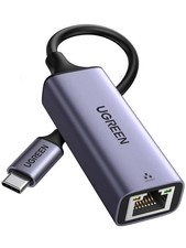 UGREEN USB C to Ethernet Adapter, Plug and Play 1Gbps 0.3FT, Space Grey