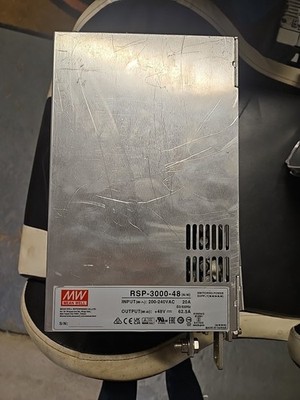 Mean Well RSP-3000-48NLP Power Supply Input 200-277VAC 20A Output +48VDC 62.5A