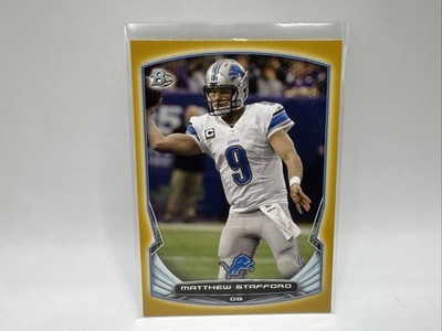 2014 Bowman Matthew Stafford #101 Hold Border /75