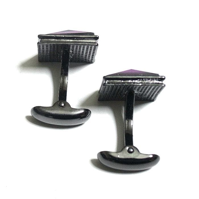 Cufflinks Square Rectangle Decoration Black Cryst… - image 6