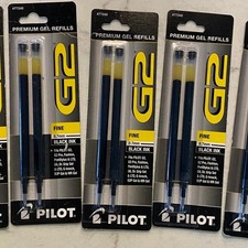 Pilot Inc Pen 10 Refills in 5 Packs of 2 Fine Black Ink