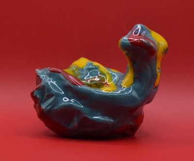 ''St. Elmo's Dream 1'' - Abstract Original Clay Sculpture. Hand made & glazed.