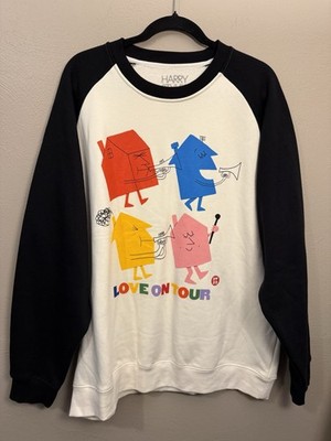 Harry Styles Love On Tour 2023 Houses Graphic crew neck sweatshirt size 2XL
