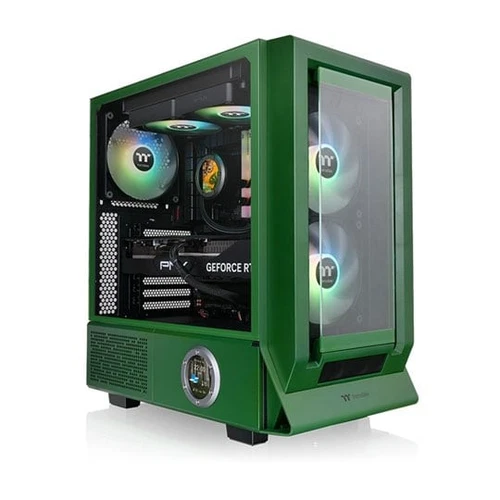 Thermaltake Ceres 350 MX, Racing Green, Mid Tower Chassis w/ Tempered Glass Wind