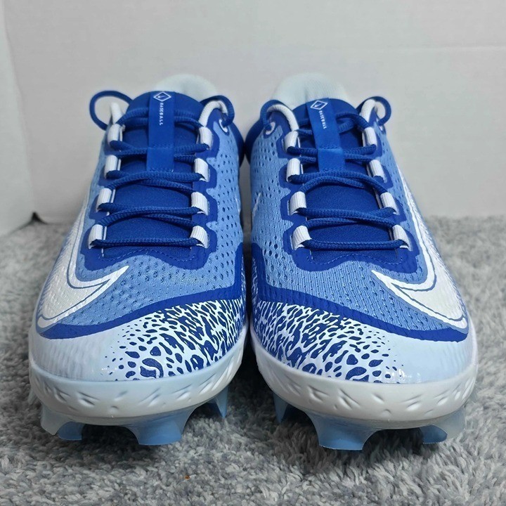Nike Alpha Huarache Elite 4 Low MCS Baseball Cleats Mens Size 13 DX6962-415 Blue thumbnail 3