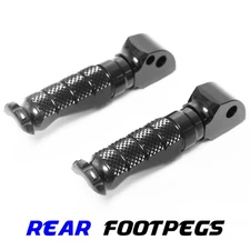R-FIGHT Black Passenger Foot Pegs For Suzuki GSF Bandit 1200 / S Bandit 06 ONLY