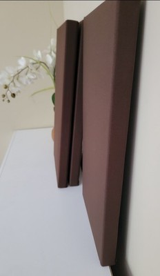 4 Sound Absorbing Acoustic Wall Panels in Brown - SET of 4