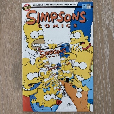 Simpsons Comic #4 (Bongo Comics 1994) With Willie Dipkin Sealed Collector Card