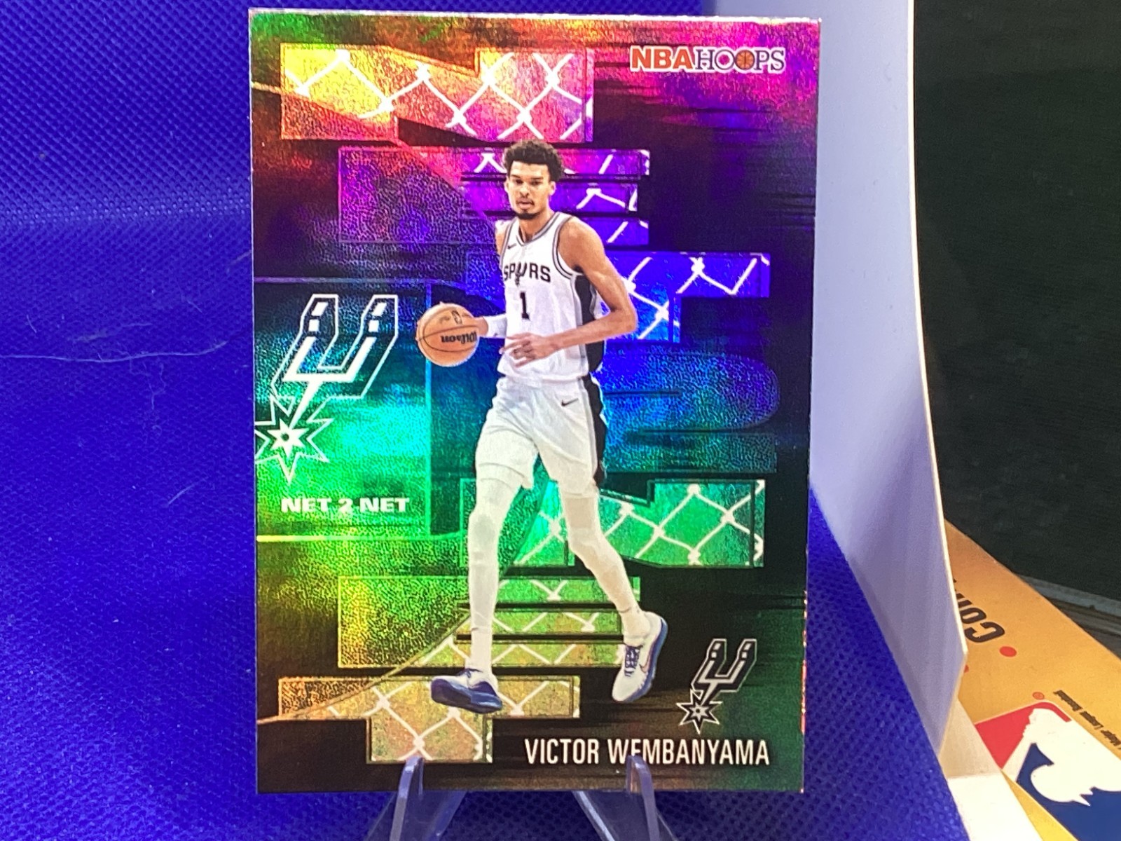  NBA Hopps 2025-26 Victor Wembanyama # NTN-28 Net to Net holo foil