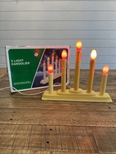 Vintage Noma 5 light Candolier Candelabra w/Original Box, Tested and Working USA