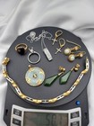 14k 10k Platinum Gold Jewelry Diamond Bracelet Scrap Lot Ring Ear Pendant 50.7gr — photo 10