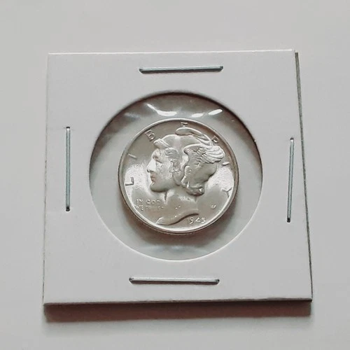 BU Blazer 1945 MICRO S Mercury Silver Dime Better Date Nice Coin!!! J507