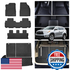 AltraVos Toyota Highlander Floor Mats 2014-2019 8-Seat 2-Row Bench Trunk Liner S