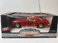 ERTL 1:18 AMERICAN MUSCLE 1973 PONTIAC FIREBIRD TRANS AM RED Collectors Ed #7300