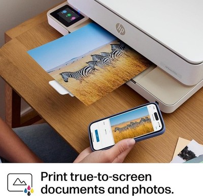 HP Envy 6155e All-in-One Inkjet Color Printer - White
