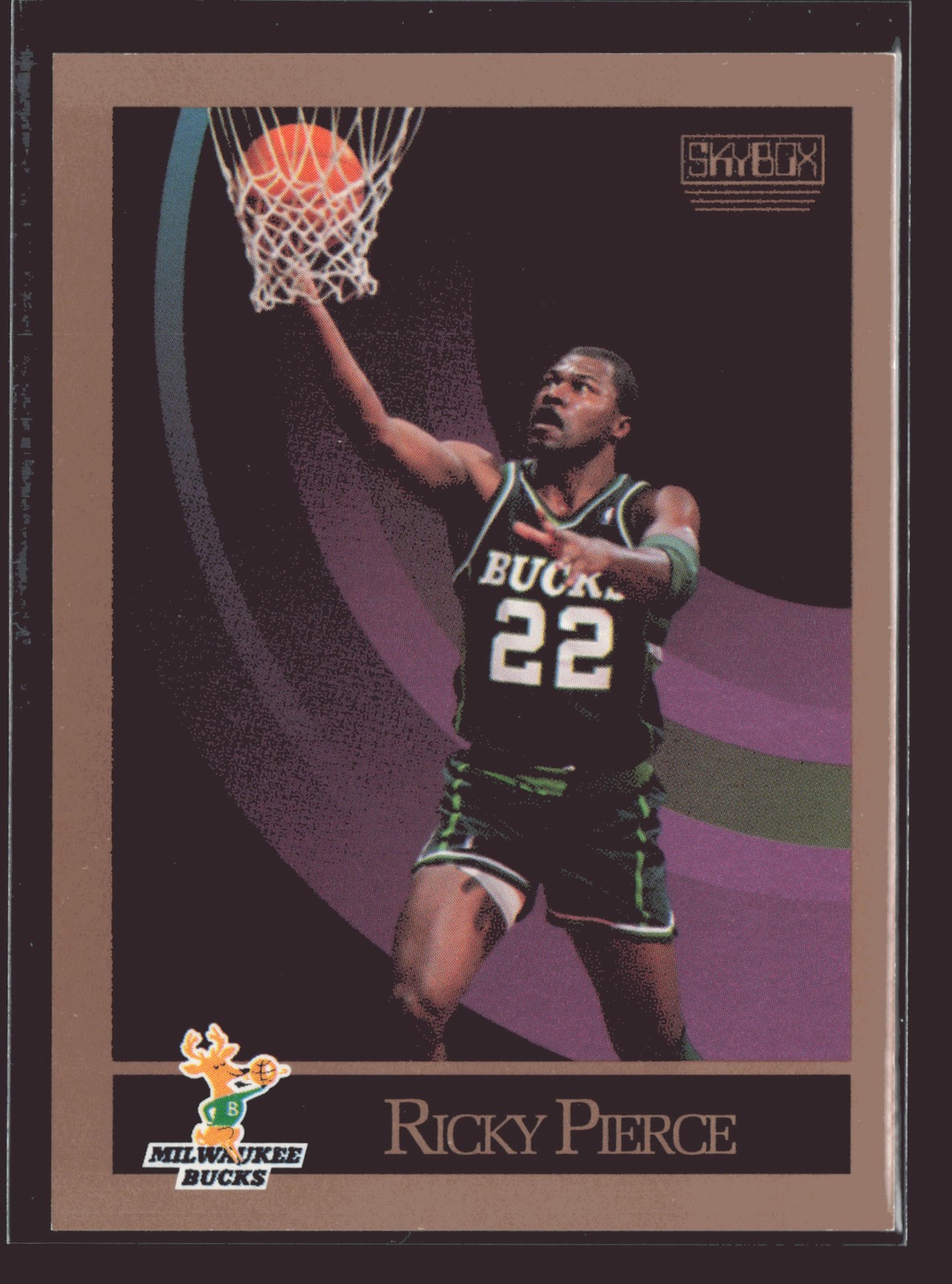 1990-91 SkyBox #162 Ricky Pierce Milwaukee Bucks