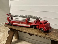Vintage 1950s Structo Pressed Steel Fire Department Ladder Truck