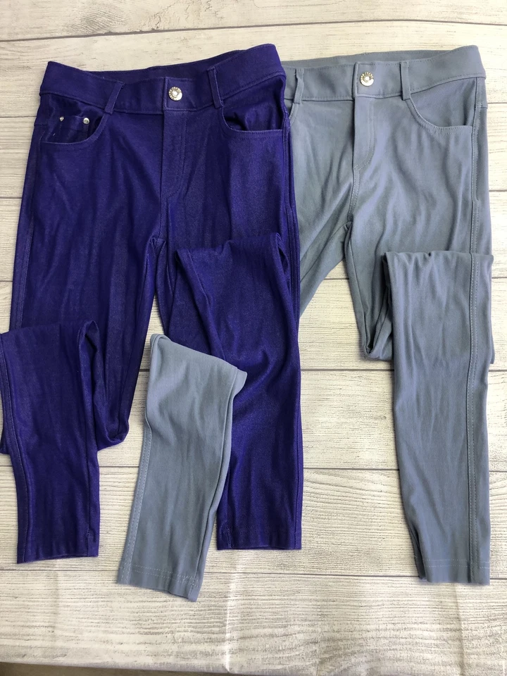 Pantalones de mezclilla Yelete para mujer pequeños azules morados grises elásticos calce ajustado lote 2 Foto 4 de 4