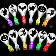 36PCS Halloween Light up LED Finger Lights, Glow in the Dark Party Favors Toys B
