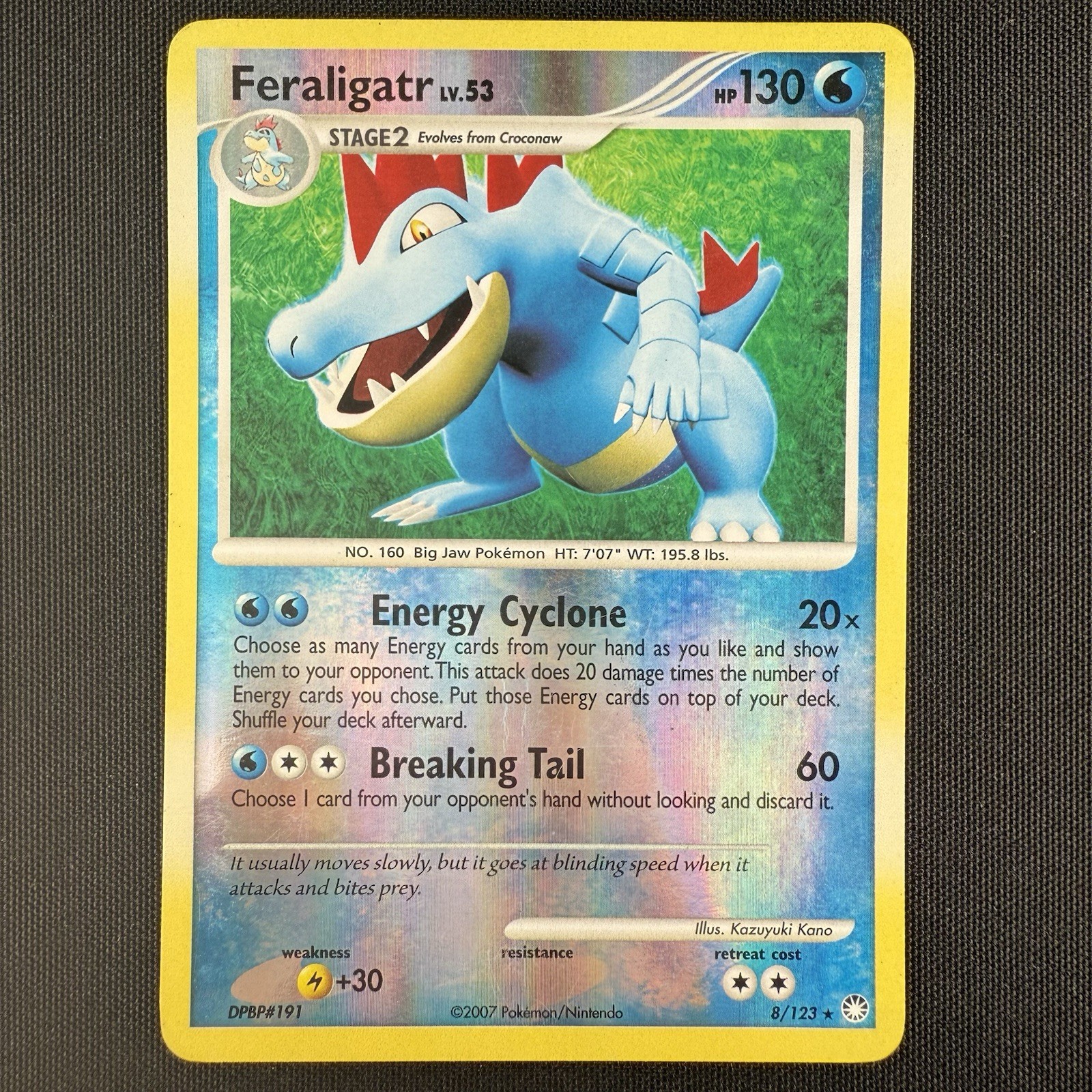 Pokemon TCG Feraligatr Mysterious Treasures 8/123 Reverse Holo Rare Card
