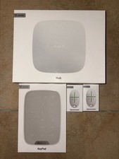 AJAX Alarmanlagen-Set: Hub + KeyPad + 2× SpaceControl (Jeweller) Top Zustand NEU