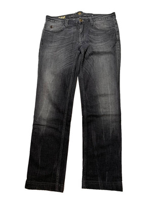 Frankie Morello Jeans Straight Leg Distressed Crime Scene Poker Size 32