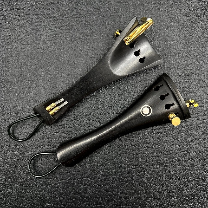 NEW 1pcs Violin Fiddle 4/4 Tailpieces, with Fine Tuners Nylon Tailgut Tailcord