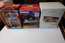 Lot of 3 Christmas Holiday Ornaments NASCAR Original Box and Packing. Used.