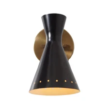 Hnadmade Brass Wall Sconce Italian Wall Lamps Stilnovo Single Light X-mass Gift