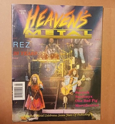 Heaven's Metal Magazine #36 Rez Mortification Seraiah Novella Primus Angelica