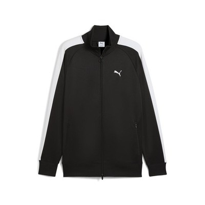PUMA T7 Always On Full Zip Track Jacket Mens Black Casual Athletic Outerwear 629