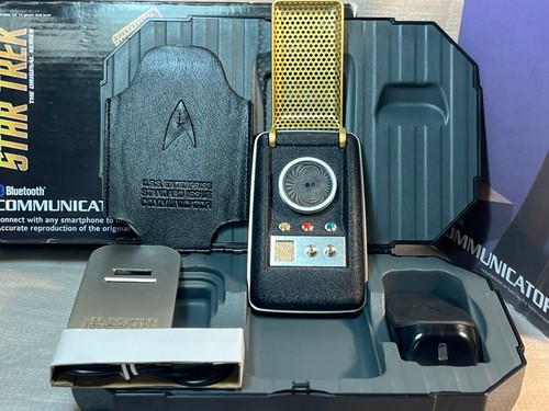 STAR TREK WAND COMPANY COMMUNICATOR - NEW/OPEN BOX -  NEVER CHARGED/COMPLETE.