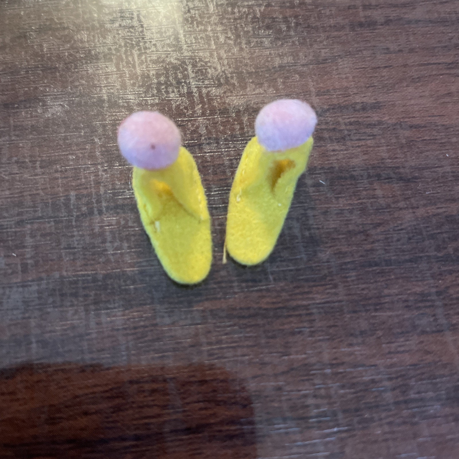 SAOLA 1271 NUMERO SONNO ~ PANTOFOLE Pom GIALLE solo 1967 vintage mod Francie