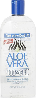 Fruit of the Earth Aloe Vera 100% Gel, Alcohol-Free, No Color Added, 12 oz