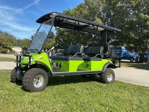 LIME 6 PASSENGER SEAT FORESTER EVOLUTION STREET LEGAL LSV GOLF CART LITHIUM