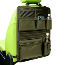 Tactical Vehicle Seat Organizer Military Green Storage Bag For Car Back Seat