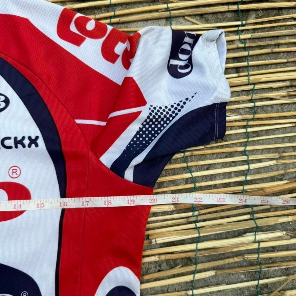 Camiseta de ciclismo Lotto Domo vintage roja blanca azul talla grande Foto 4 de 4