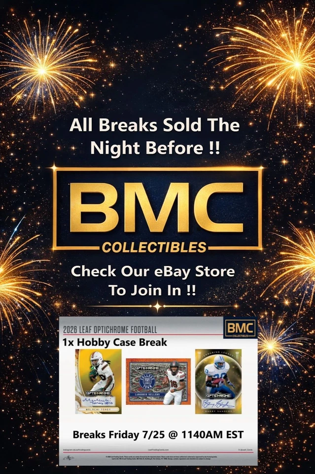BMC Collectibles Pre-Sold Breaks 7/24