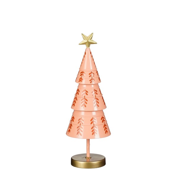 Mica Decorations Dekoration Weihnachtsbaum - H40 X Ø13 Cm - Eisen - Rosa-image