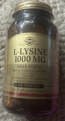 Solgar L-Lysine 1000 mg 100 Tablets