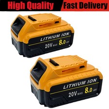 Dewalt Compatible Dual 20V 8Ah Li-ion Batteries, 2 Pack - High Capacity