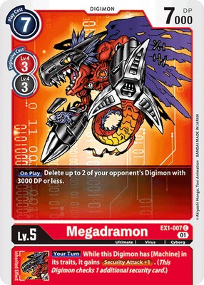 Megadramon EX1-007 C Classic Collection Digimon TCG