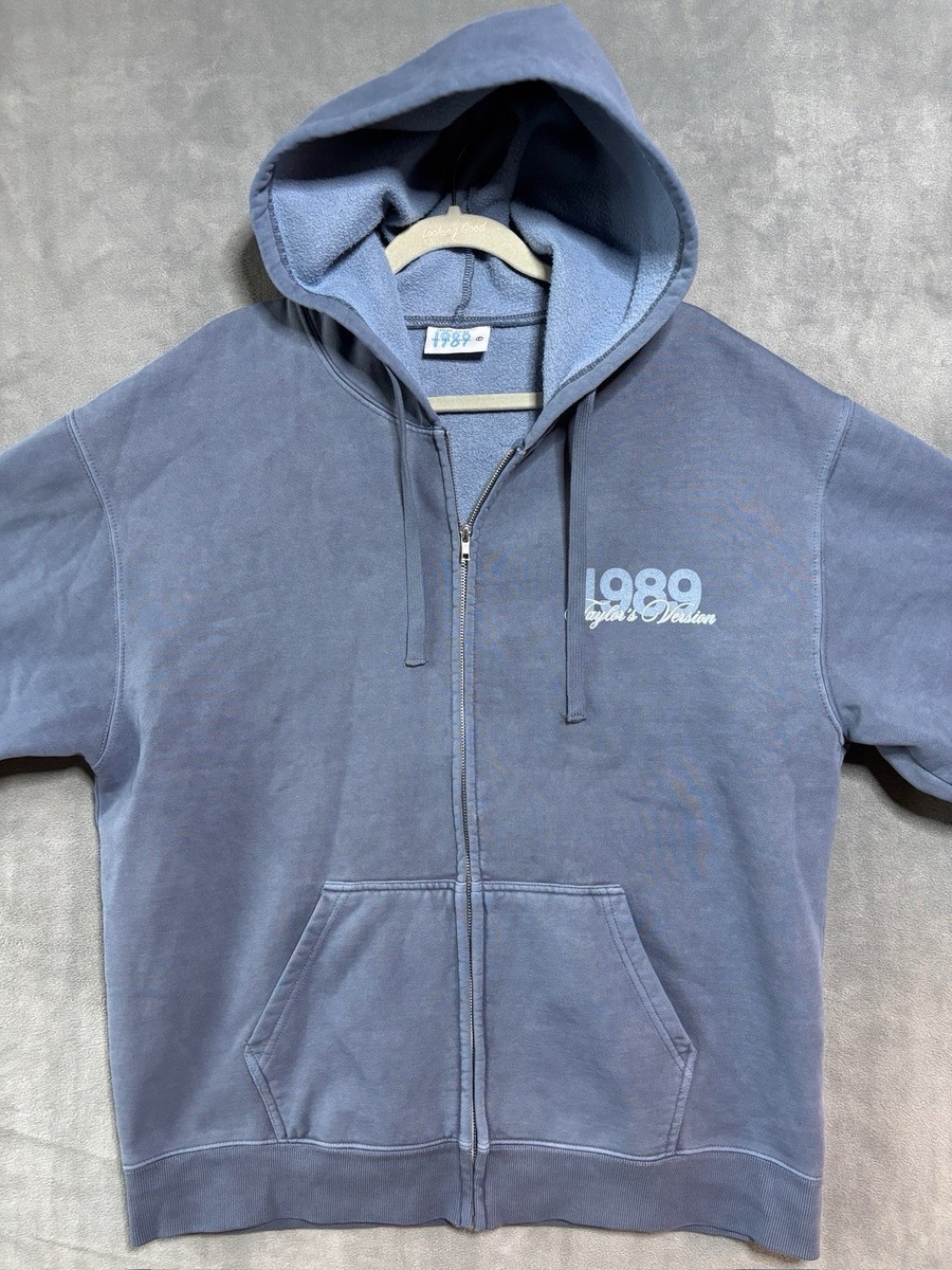 1989 Taylor's Version Is It Over Now Full Zip Up Hoodie Size Large