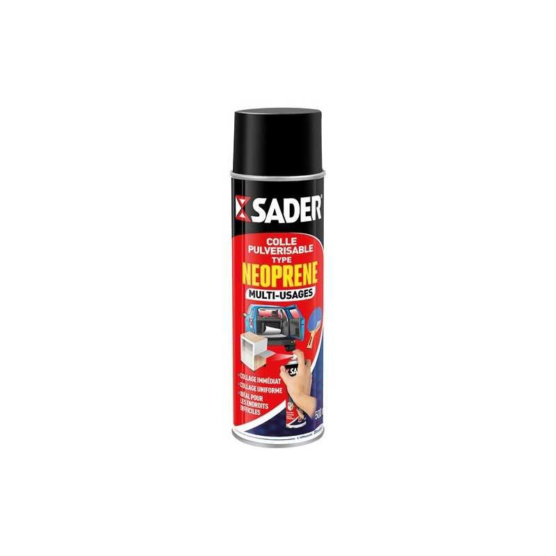 Colle Sader multi-usages haute adhérence pour bois plastique et carton flacon de 500ml