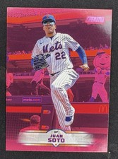 2025 Topps Stadium Club Juan Soto Pink #152 - New York Mets Baseball Card